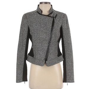 White House Black Market Cross-zip Jacket